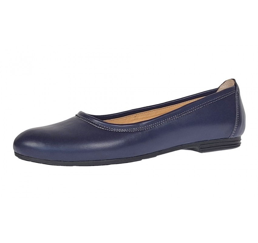 Marimea 40 Balerini dama casual, din piele naturala bleumarin - FLO3BL