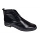 Ghete dama negre casual din piele naturala - G01NBOXN