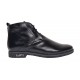 Ghete dama negre casual din piele naturala - G01NBOXN