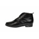 Ghete dama negre, casual, din piele naturala - G02NBOX