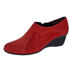 Botine dama negre din piele naturala intoarsa cu platforme de 5 cm - Mira Velur