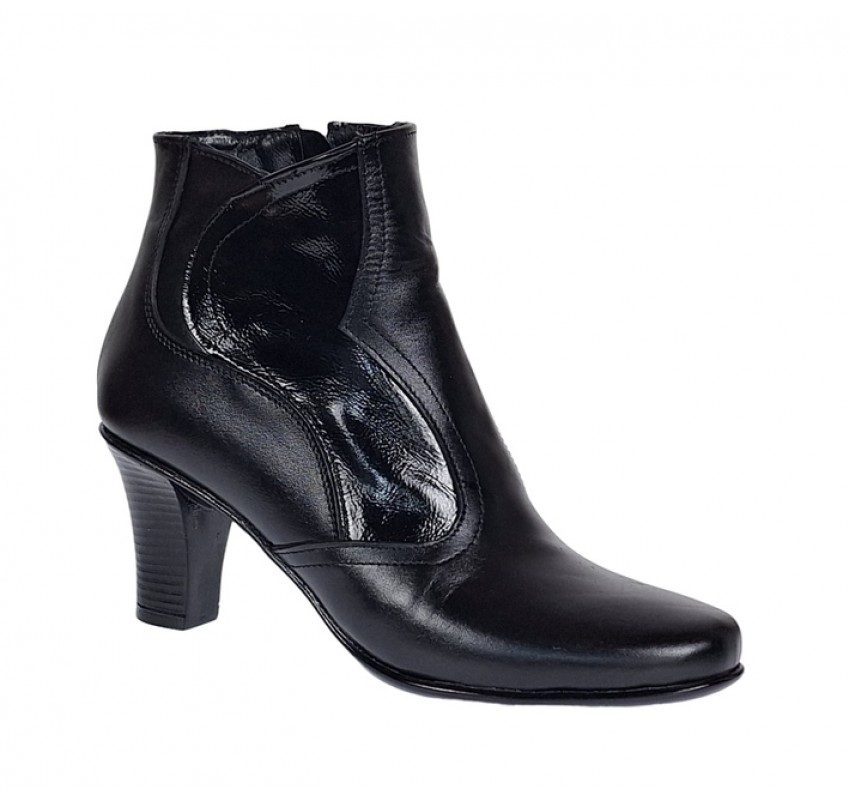 Ghete dama elegante din piele naturala Made in Romania G201N Ghete dama elegante din piele naturala Made in Romania G201N