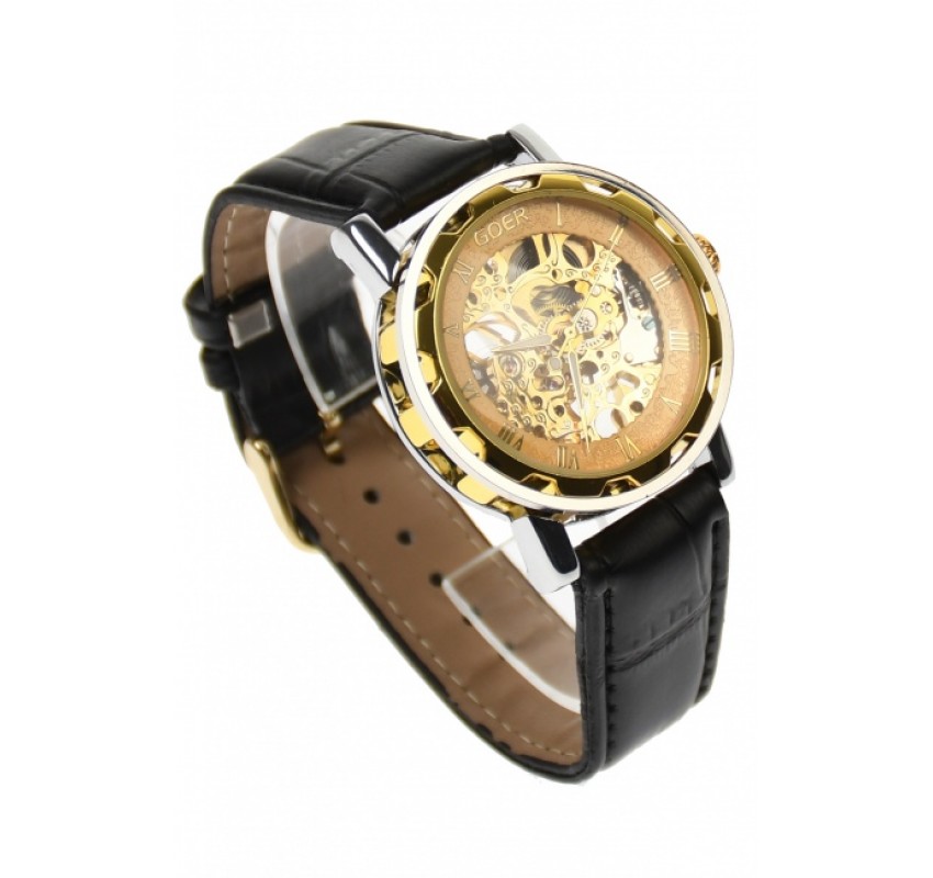 Ceas barbati, automatic, business, elegant GOER, auriu - G202NGOLD