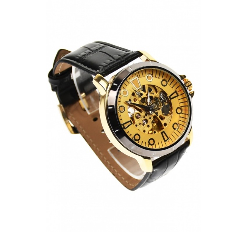 Ceas barbati automatic, business, elegant GOER, auriu - G204NGOLD