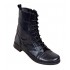 Ghete dama casual din piele naturala cu siret si fermoar G21FLN