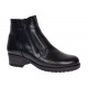 Ghete dama din piele naturala negre imblanite G2NFER