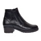 Ghete dama din piele naturala negre imblanite G2NFER
