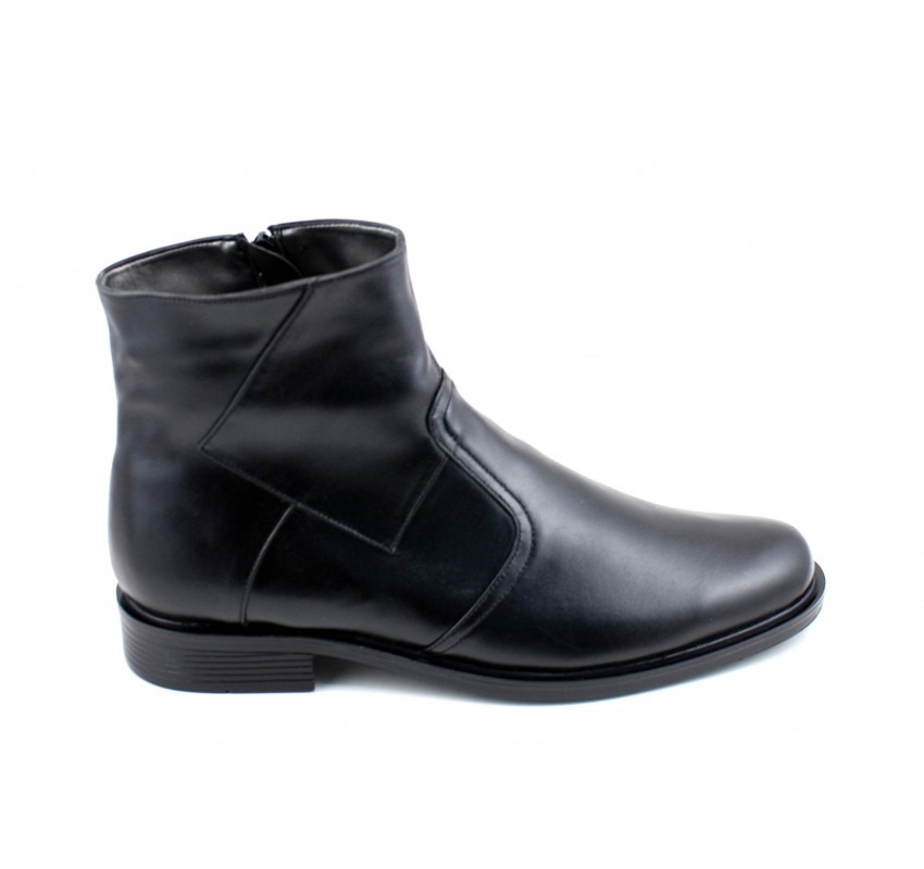 Ghete barbati casual, elegante din piele naturala, cu fermoar G80NBOX