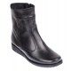 Ghete dama orto negre din piele naturala imblanite G964N