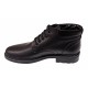 Ghete barbati casual negre din piele naturala imblanite GB101N