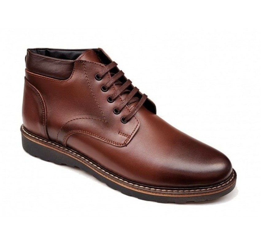 Ghete casual barbati model iarna din piele naturala (imblanite) GB102M