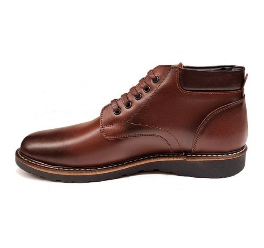 Ghete casual barbati model iarna din piele naturala (imblanite) GB102M