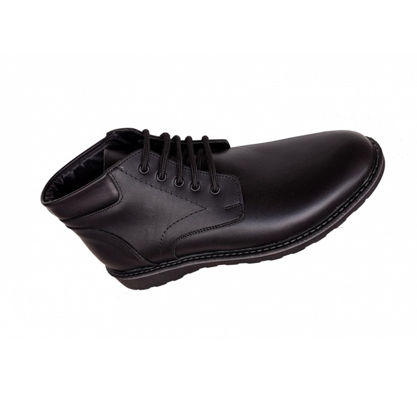 Ghete CORSA, piele naturala (imblanite) model iarna, NEGRU, CIUCALETI SHOES GB102N