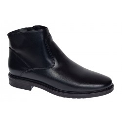 Ghete barbati casual din piele naturala cu fermoar GB120N
