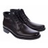 Ghete barbati imblanite din piele naturala elegante de culoare neagra GB33N