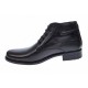 Ghete barbati imblanite din piele naturala elegante de culoare neagra GB33N