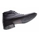 Ghete barbati imblanite din piele naturala elegante de culoare neagra GB33N