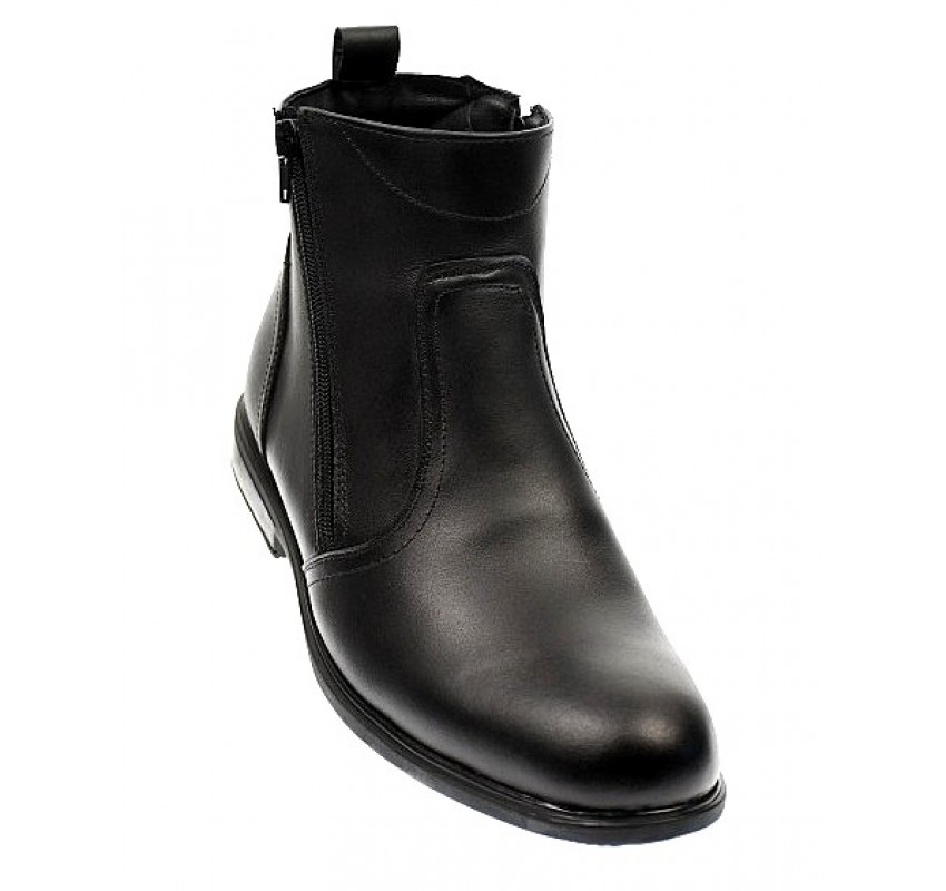 Ghete barbati casual din piele naturala cu fermoar imblanite - GB44N Marimea 41
