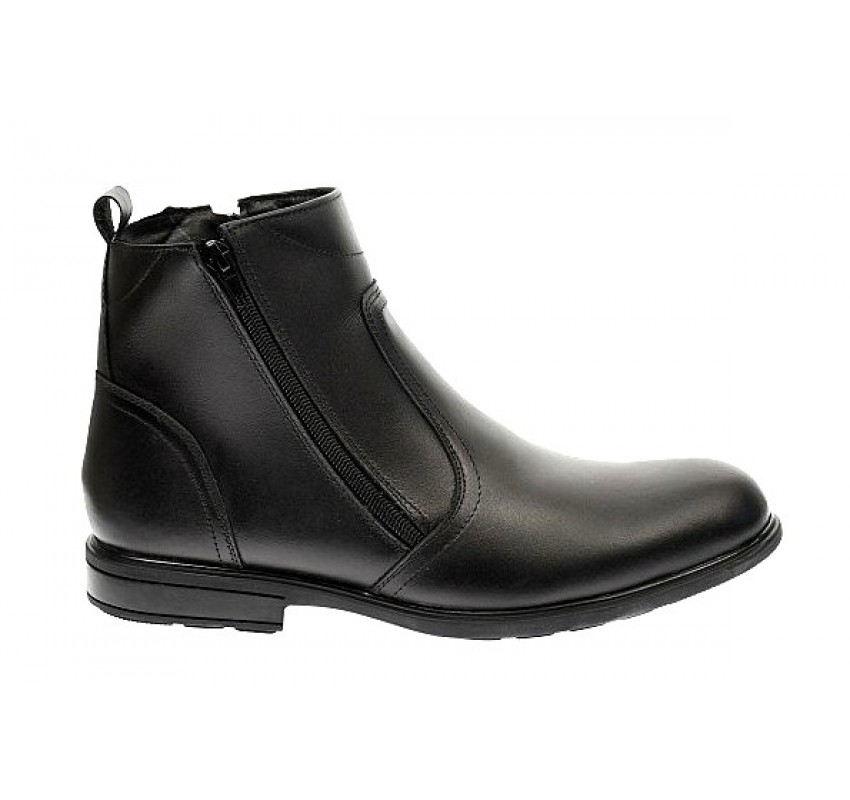Ghete barbati casual din piele naturala cu fermoar imblanite - GB44N Marimea 41