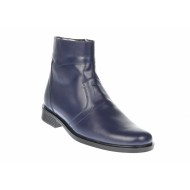 Ghete barbati office, elegante din piele naturala, cu fermoar, Bleumarin - GB99BLM