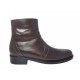 Ghete barbati elegante din piele naturala, cu fermoar Maro GB99MARO Ghete barbati elegante din piele naturala, cu fermoar Maro GB99MARO