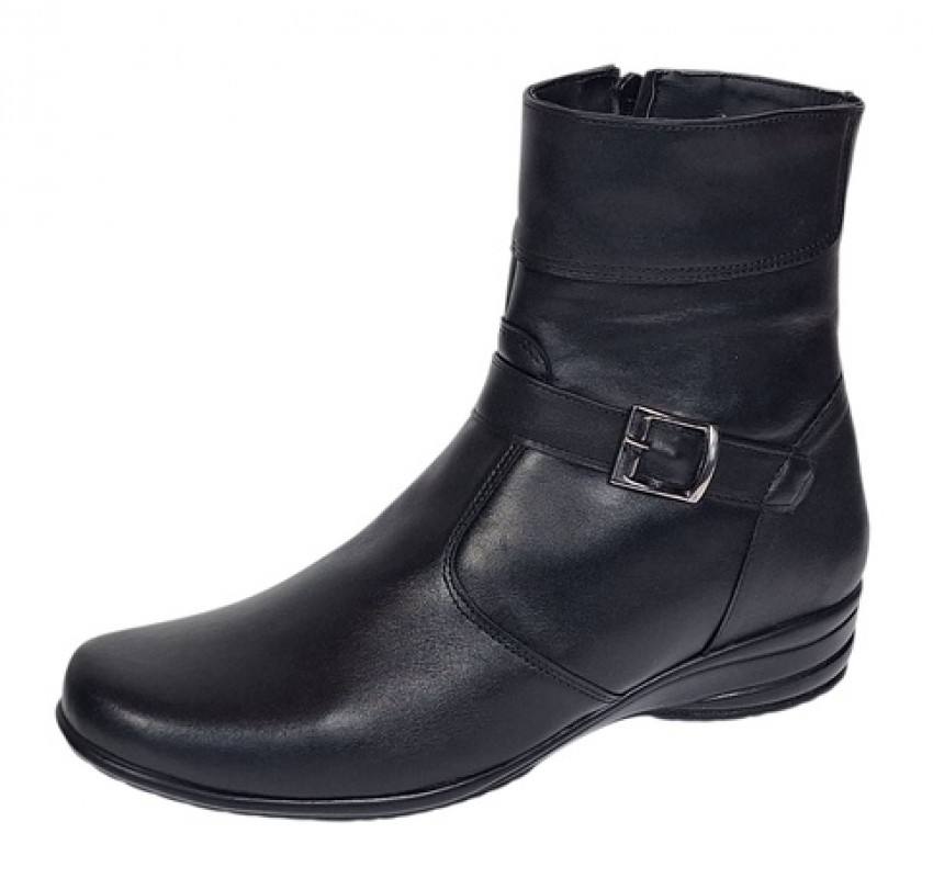 Ghete dama Marimea 39 din piele naturala cu fermoar imblanite GD156N2