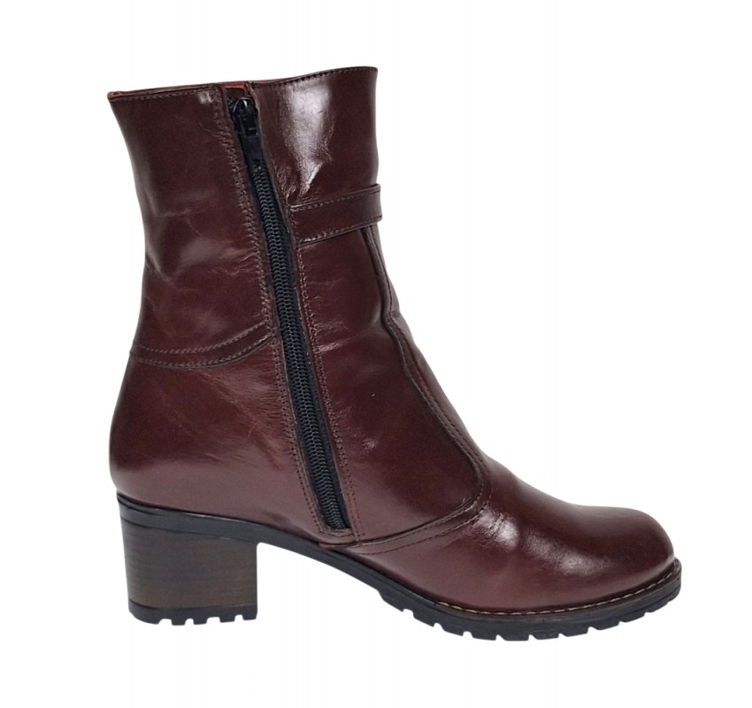 Ghete dama casual din piele naturala Maro GD204M
