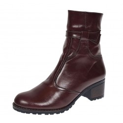 Ghete dama casual din piele naturala Maro GD204M