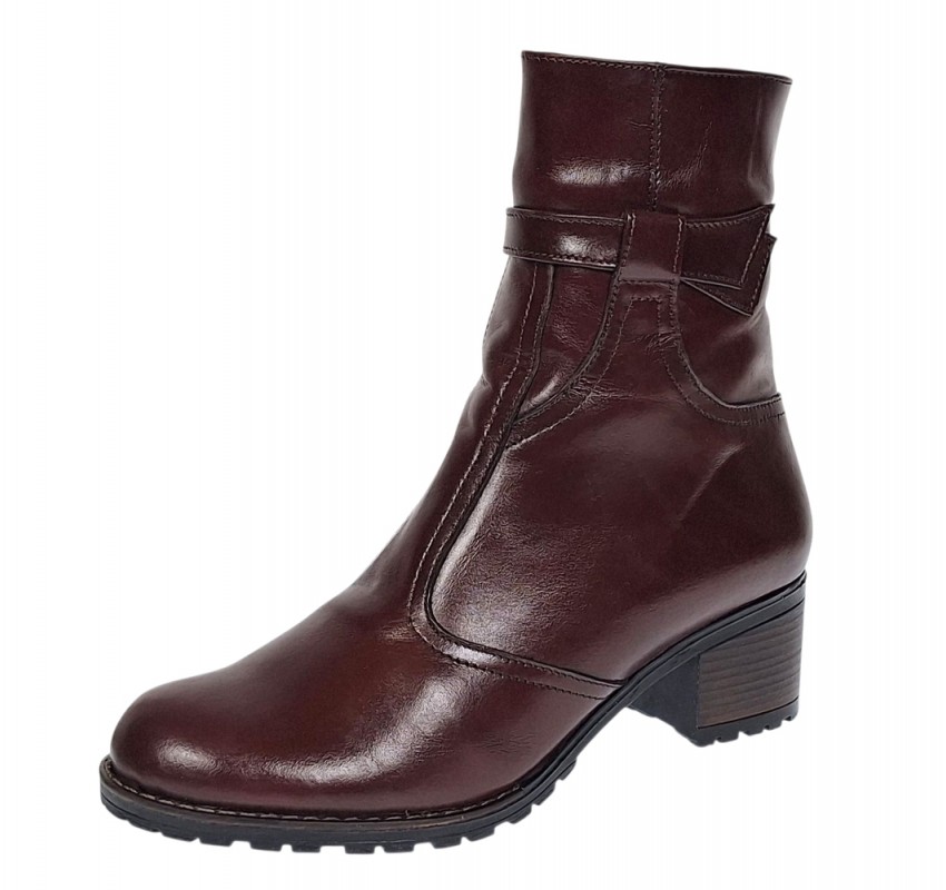 Ghete dama casual din piele naturala Maro GD204M