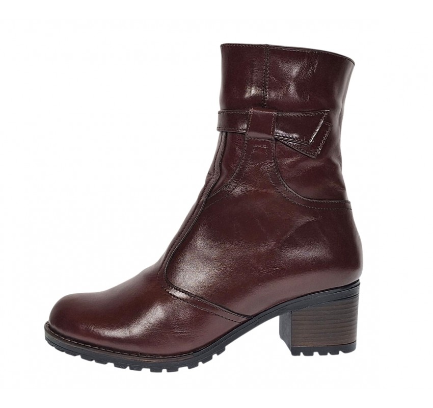 Ghete dama casual din piele naturala Maro GD204M