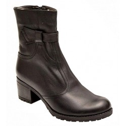 Ghete dama casual negre din piele naturala box GD204N