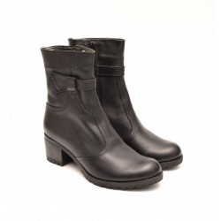 Ghete dama casual, negre, din piele naturala CIUCALETI SHOES - GD204N