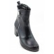 Ghete dama casual imblanite din piele naturala de culoare neagra GD206CRN