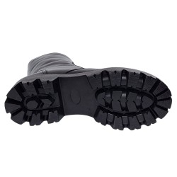 Ghete dama casual din piele naturala imblanite Daiki 289N