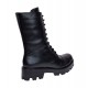 Ghete dama casual din piele naturala imblanite Daiki 289N