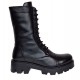 Ghete dama casual din piele naturala imblanite Daiki 289N