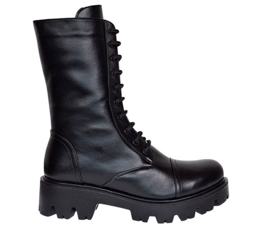 Ghete dama casual din piele naturala imblanite Daiki 289N