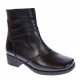 Ghete dama casual imblanite din piele naturala cu fermoar GD6N