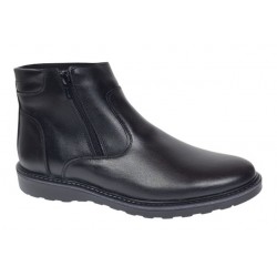 Ghete barbati casual din piele naturala cu fermoar imblanite Corsa - GF1203CSN