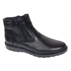 Ghete barbati casual din piele naturala cu fermoar imblanite Corsa - GF1203CSN