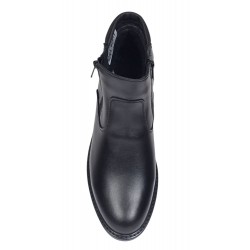 Ghete barbati casual din piele naturala cu fermoar imblanite Corsa - GF1203CSN