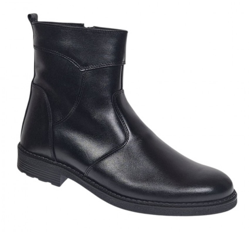 Ghete barbati casual imblanite din piele naturala cu fermoar GFSIMPLUN