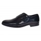 Pantofi barbati negri lac croco – eleganta puternica pentru tinute care impun respect GK150CRN