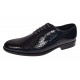 Pantofi barbati negri lac croco – eleganta puternica pentru tinute care impun respect GK150CRN