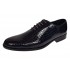 Pantofi barbati negri lac croco – eleganta puternica pentru tinute care impun respect GK150CRN