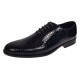 Pantofi barbati negri lac croco – eleganta puternica pentru tinute care impun respect GK150CRN
