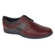 Pantofi barbati casual din piele naturala Visiniu Gri GK1VG