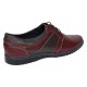 Pantofi barbati casual din piele naturala Visiniu Gri GK1VG