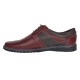 Pantofi barbati casual din piele naturala Visiniu Gri GK1VG