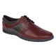 Pantofi barbati casual din piele naturala Visiniu Gri GK1VG